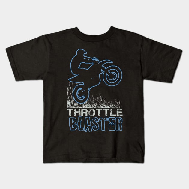THROTTLE BLASTER MOTO Kids T-Shirt by OffRoadStyles